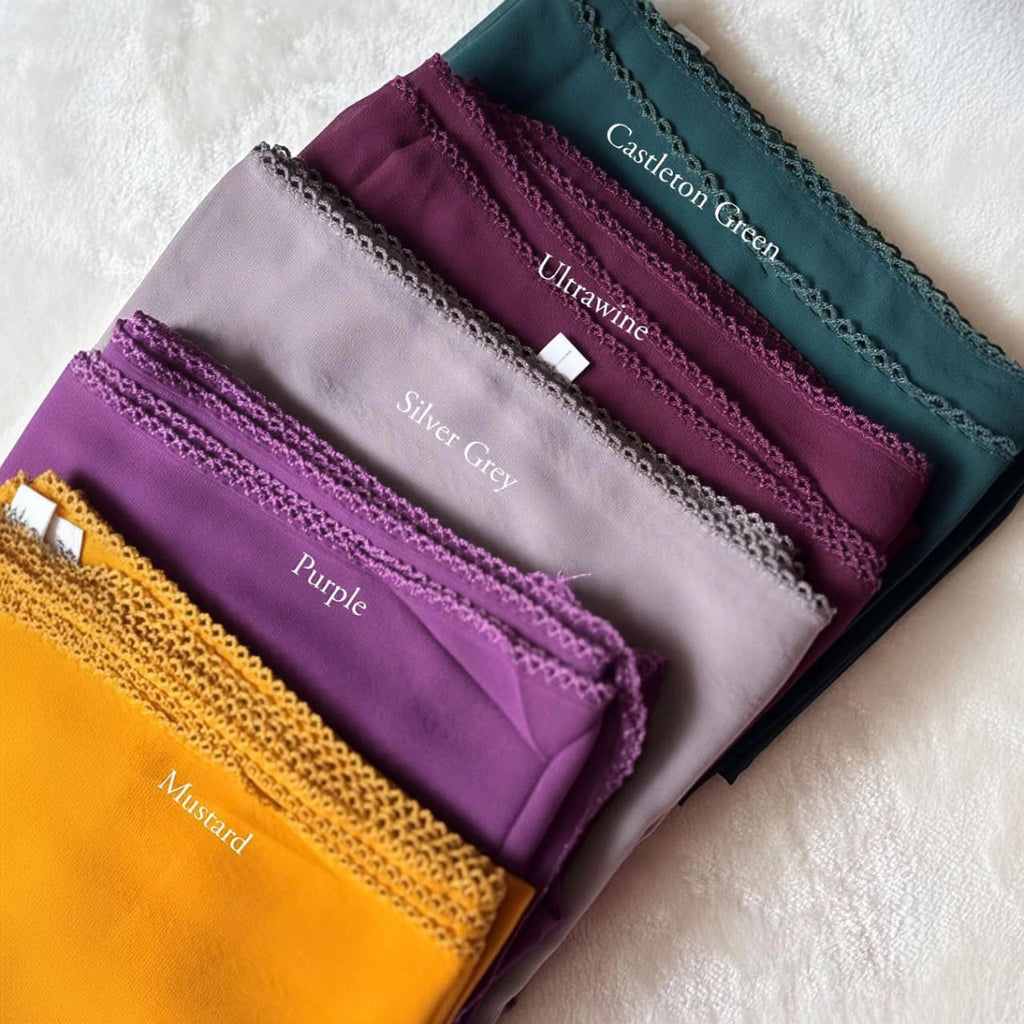 MOJA Crochet Chiffon Hijabs
