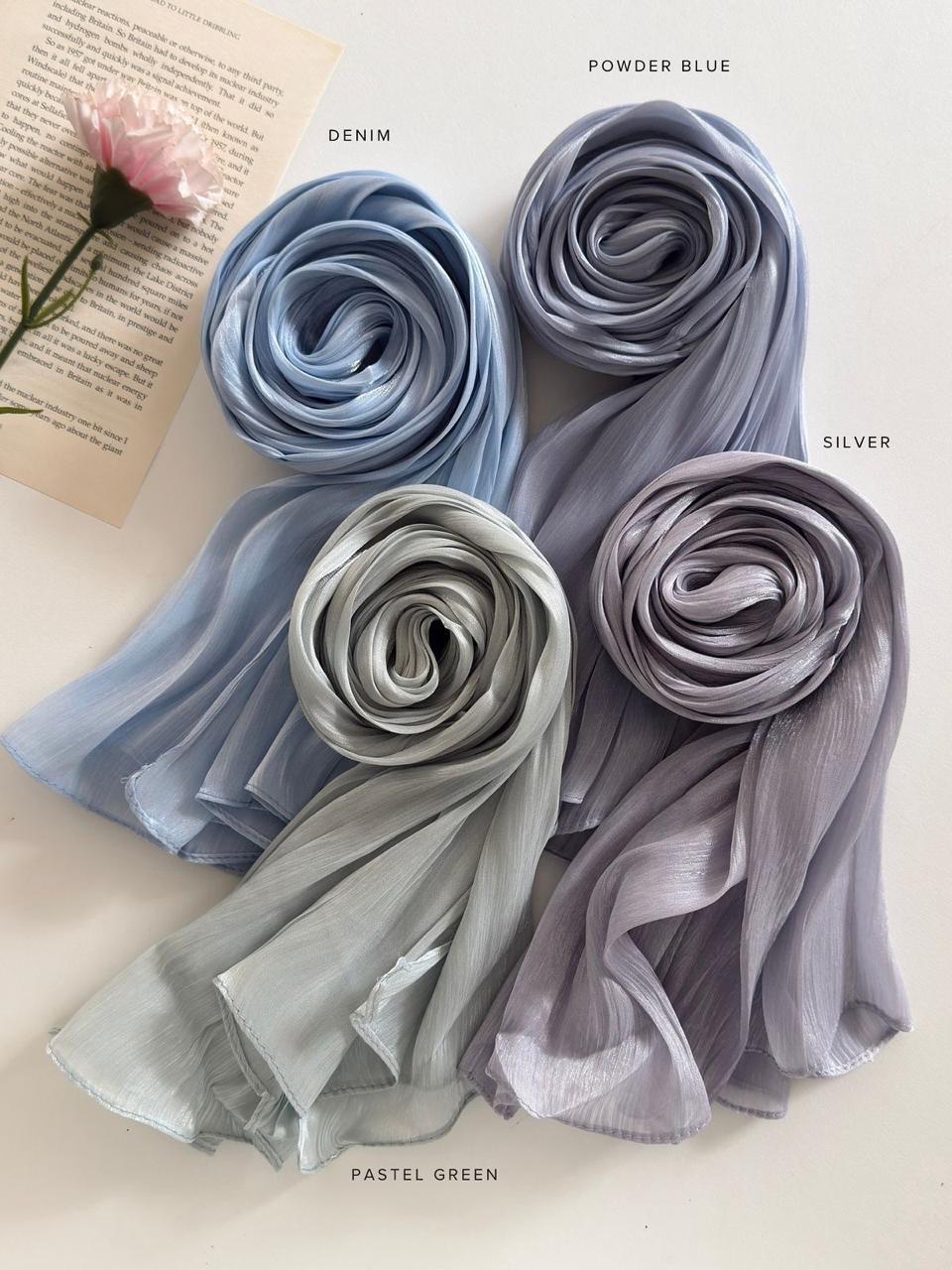 Premium Organza Shimmer Hijabs