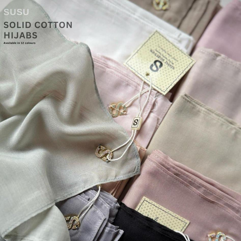 Solid Cotton Hijabs