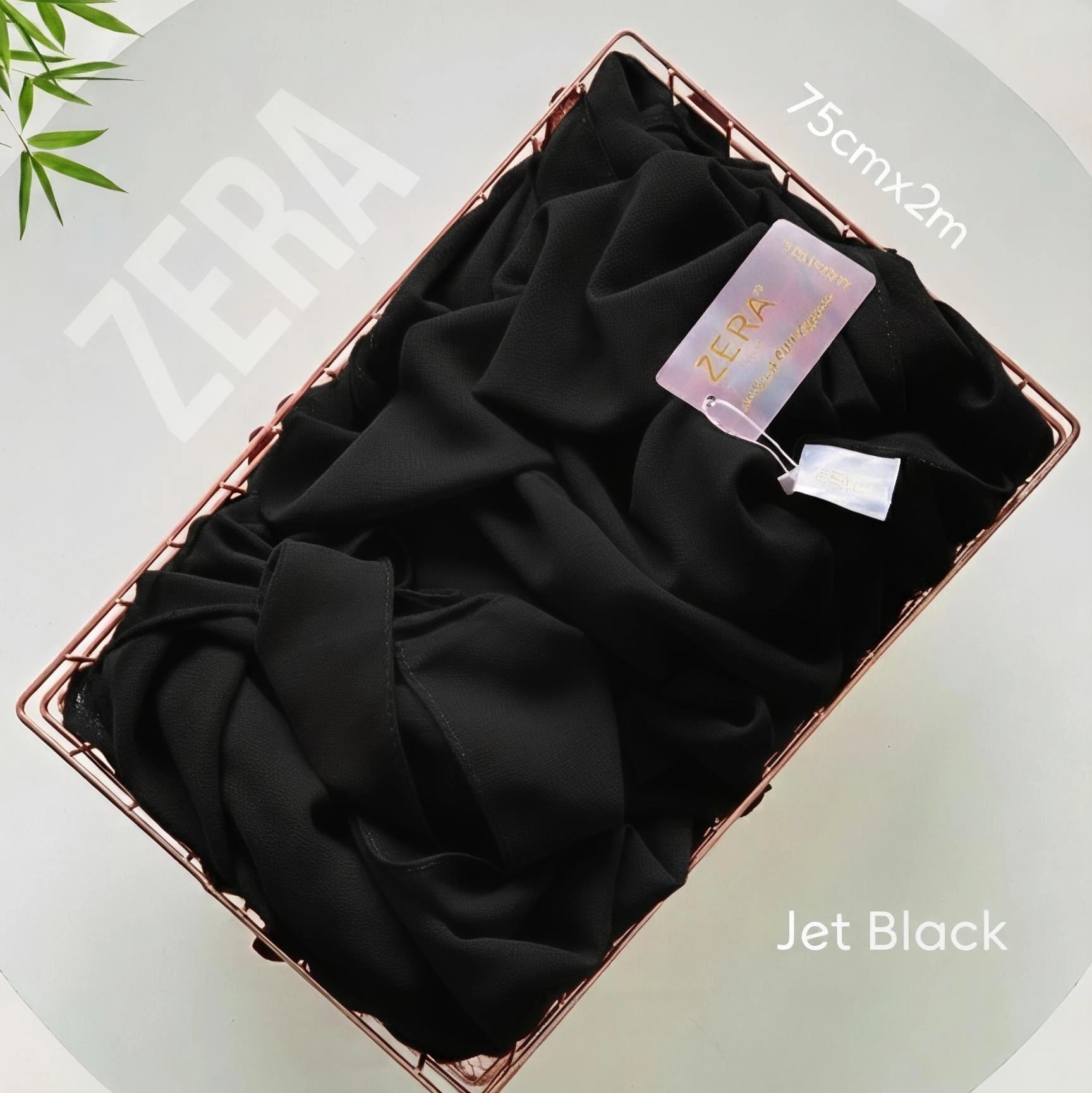 ZERA Triple Black Chiffon Hijabs