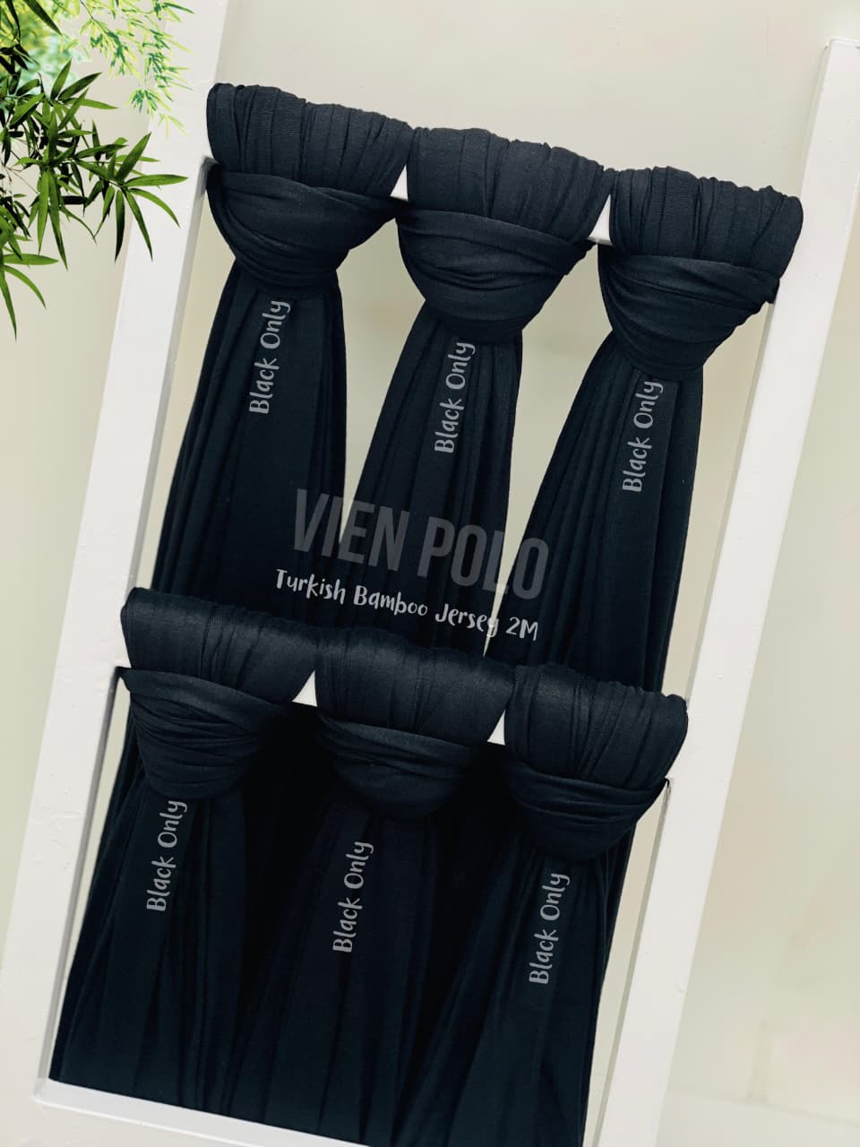 Vien Polo Premium Bamboo Jersey - Black