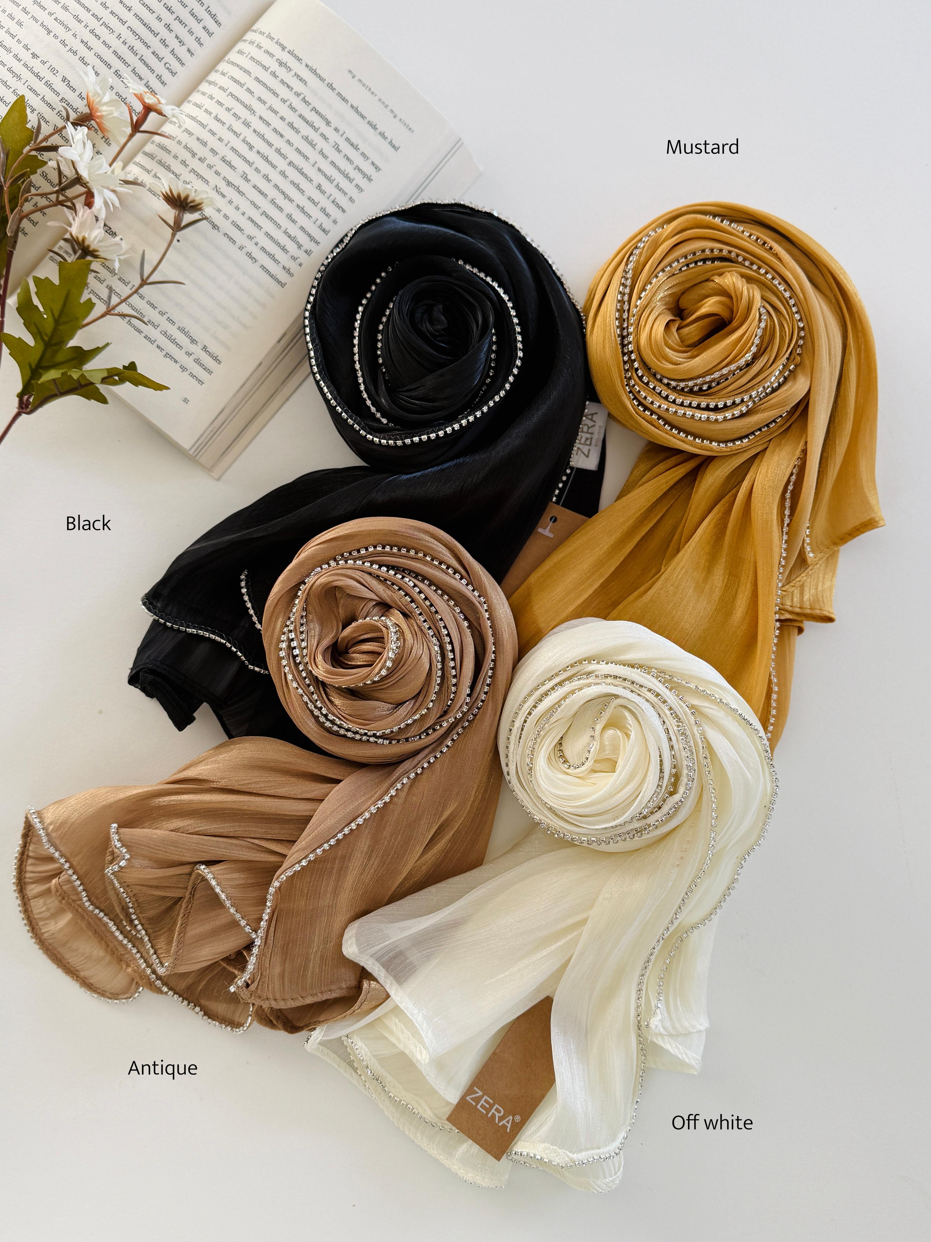 Organza Shimmer with Rhinestone