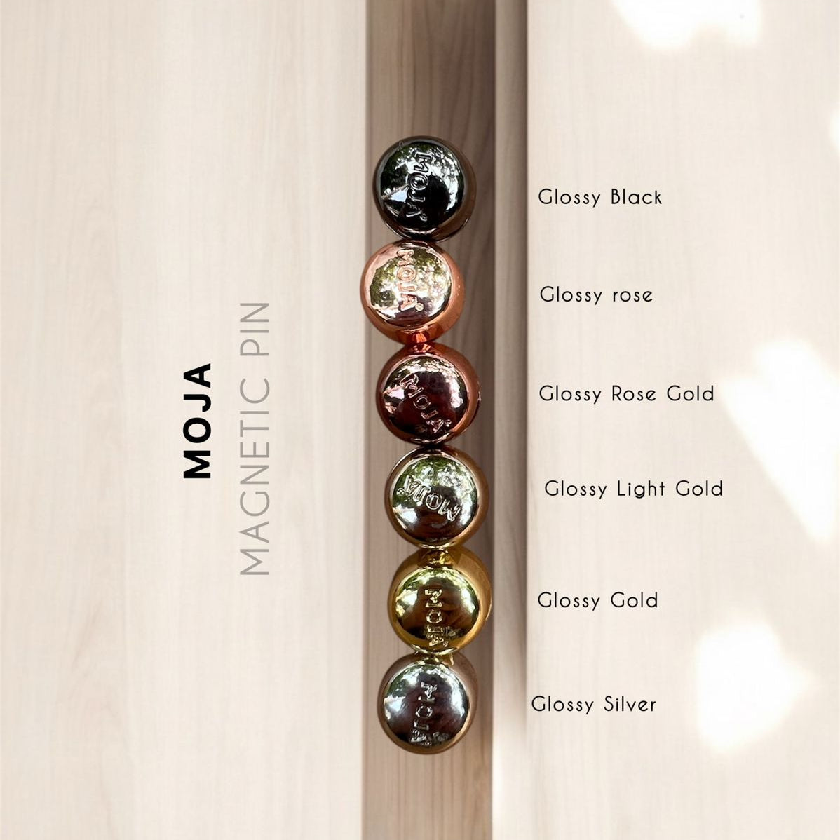 Premium Magnetic Pins - MOJA Brand