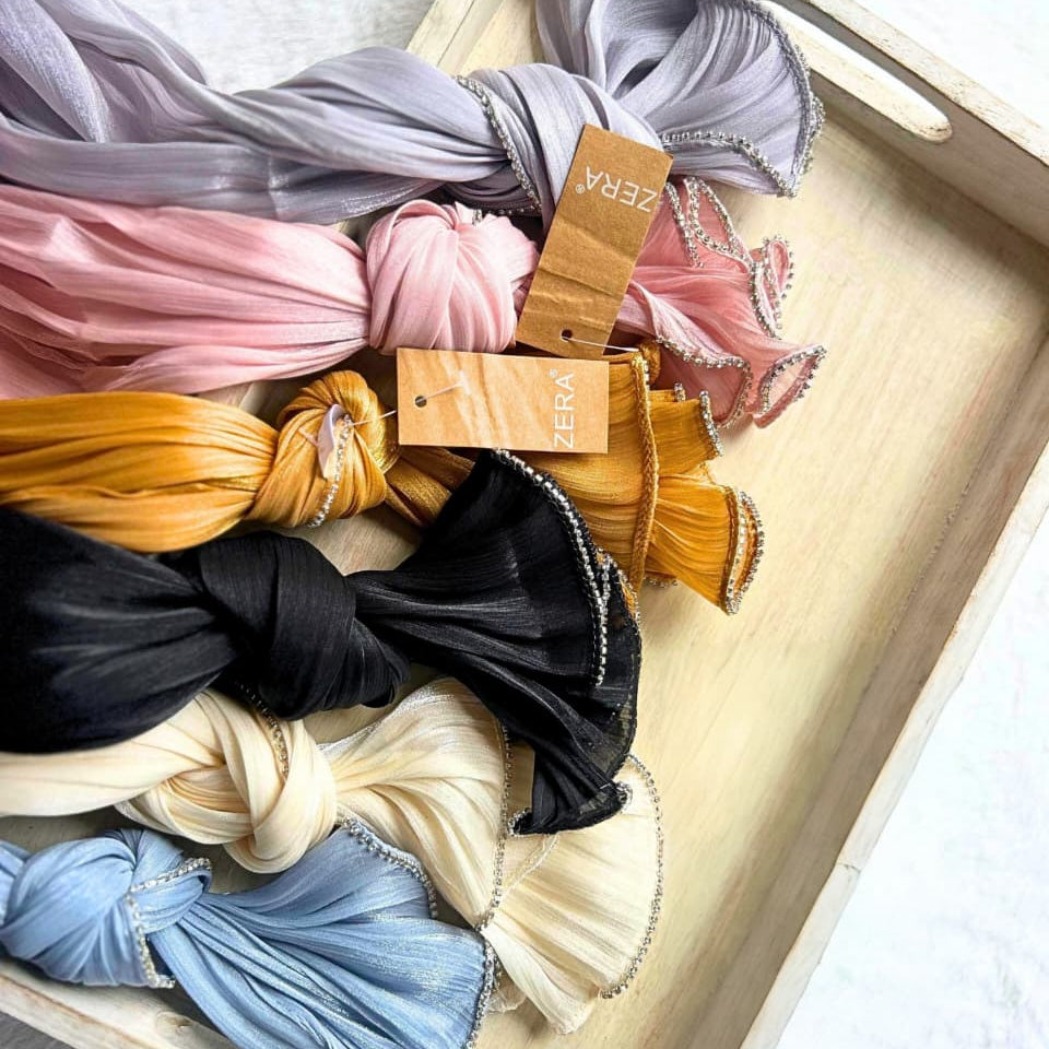 Organza Shimmer with Rhinestone